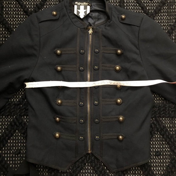 Military Style Button Jacket - Picture 8 of 9